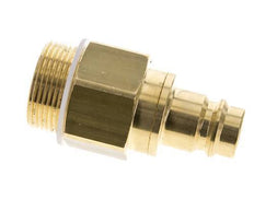 Brass DN 19 Air Coupling Plug G 1 1/4 inch Male Double Shut-Off