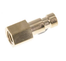 Brass DN 2.7 (Micro) Air Coupling Plug M5 Female [2 Pieces]