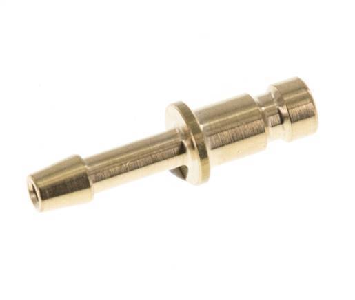 Brass DN 2.7 (Micro) Air Coupling Plug 3 mm Hose Pillar [10 Pieces]