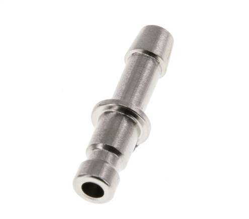 Nickel-plated Brass DN 2.7 (Micro) Air Coupling Plug 4 mm Hose Pillar [10 Pieces]