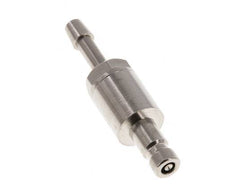 Nickel-plated Brass DN 2.7 (Micro) Air Coupling Plug 3 mm Hose Pillar Double Shut-Off