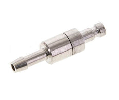 Latón niquelado DN 2,7 (Micro) Tapón de acoplamiento de aire 4 mm Pilar de manguera Doble cierre