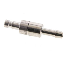 Latón niquelado DN 2,7 (Micro) Tapón de acoplamiento de aire 4 mm Pilar de manguera Doble cierre