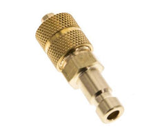 Brass DN 2.7 (Micro) Air Coupling Plug 3x4.3 mm Union Nut [2 Pieces]