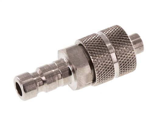 Stainless Steel 316L DN 2.7 (Micro) Air Coupling Plug 4x6 mm Union Nut