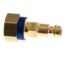Brass DN 5 Blue-Coded Air Coupling Plug G 1/8 inch Female