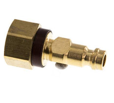 Brass DN 5 Brown-Coded Air Coupling Plug G 1/4 inch Female