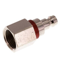 Nickel-plated Brass DN 5 Red Air Coupling Plug G 3/8 inch Female Double Shut-Off