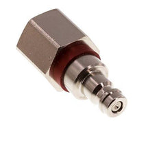 Nickel-plated Brass DN 5 Red Air Coupling Plug G 3/8 inch Female Double Shut-Off