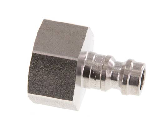 Acero inoxidable DN 5 Acoplamiento de aire azul Enchufe G 3/8 pulgadas Hembra Doble cierre