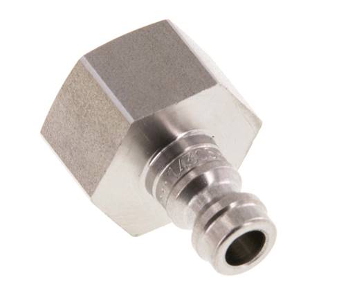 Acero inoxidable DN 5 Rojo Acoplamiento de aire Enchufe G 3/8 pulgadas Hembra Doble cierre