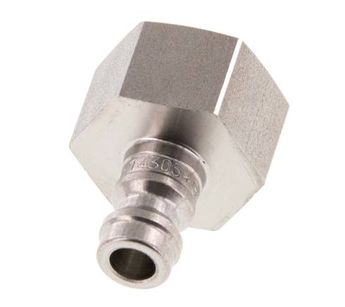 Acero inoxidable DN 5 Rojo Acoplamiento de aire Enchufe G 3/8 pulgadas Hembra Doble cierre