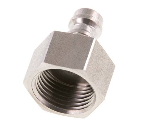 Acero inoxidable DN 5 Acoplamiento de aire azul Enchufe G 3/8 pulgadas Hembra Doble cierre
