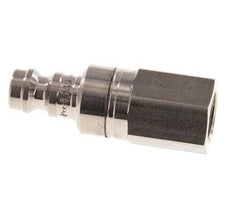 Stainless Steel 316L DN 5 Air Coupling Plug G 1/8 inch Female Double Shut-Off