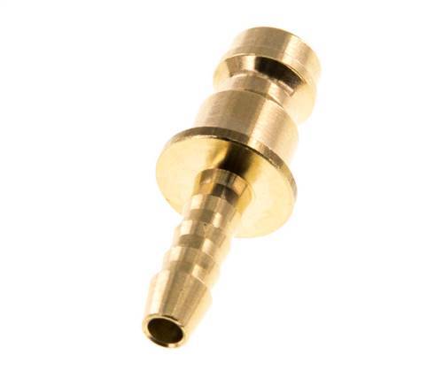 Brass DN 5 Air Coupling Plug 4 mm Hose Pillar [10 Pieces]