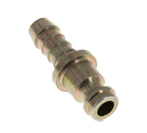Hardened steel DN 5 Air Coupling Plug 6 mm Hose Pillar [2 Pieces]