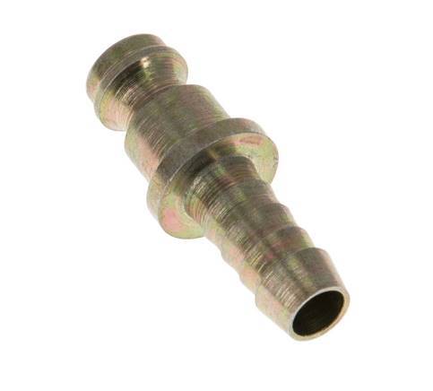 Hardened steel DN 5 Air Coupling Plug 6 mm Hose Pillar [2 Pieces]