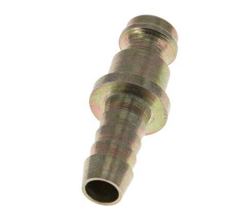Hardened steel DN 5 Air Coupling Plug 6 mm Hose Pillar [2 Pieces]