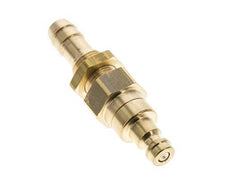 Brass DN 5 Air Coupling Plug 9 mm Hose Pillar Bulkhead Double Shut-Off