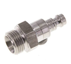 Acoplamiento de aire de acero inoxidable DN 5 Enchufe de doble cierre macho de 3/8 pulgadas