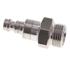 Acoplamiento de aire de acero inoxidable DN 5 Enchufe de doble cierre macho de 3/8 pulgadas