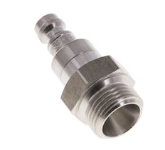 Acoplamiento de aire de acero inoxidable DN 5 Enchufe de doble cierre macho de 3/8 pulgadas