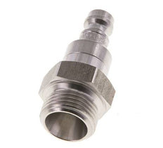 Acoplamiento de aire de acero inoxidable DN 5 Enchufe de doble cierre macho de 3/8 pulgadas