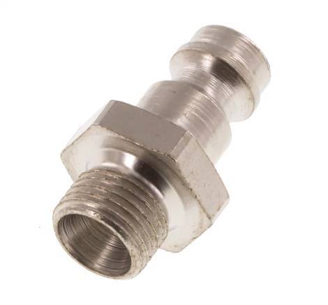 Hardened steel DN 5 Air Coupling Plug G 1/8 inch Male [2 Pieces]