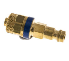 Tapón de acoplamiento de aire azul DN 5 Tuerca de unión 6x8 mm