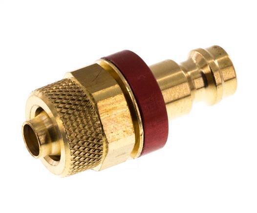 Tapón de acoplamiento de aire rojo DN 5 Tuerca de unión 6x8 mm