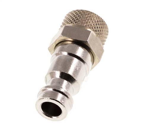 Nickel-plated Brass DN 5 Air Coupling Plug 4x6 mm Union Nut [2 Pieces]