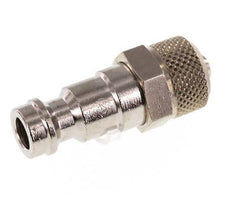 Nickel-plated Brass DN 5 Air Coupling Plug 4x6 mm Union Nut [2 Pieces]