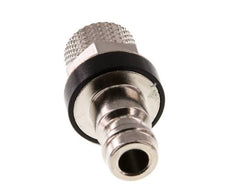 Latón niquelado DN 5 Negro Tapón de acoplamiento de aire 4x6 mm Tuerca de unión
