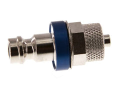 Latón niquelado DN 5 Azul Tapón de acoplamiento de aire 4x6 mm Tuerca de unión