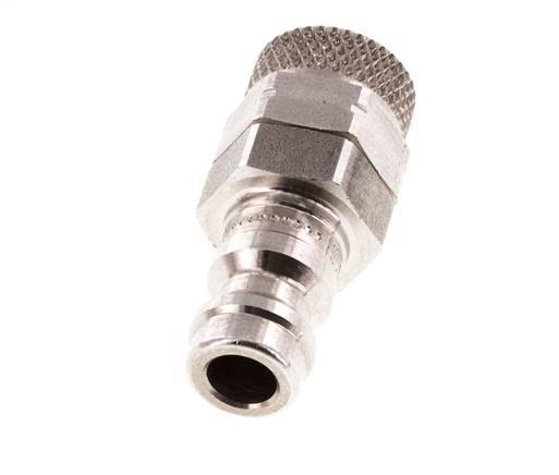 Stainless Steel 316L DN 5 Air Coupling Plug 4x6 mm Union Nut