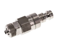 Stainless Steel 316L DN 5 Air Coupling Plug 4x6 mm Union Nut Double Shut-Off