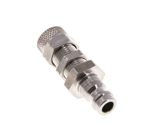 Acero inoxidable 316L DN 5 Acoplamiento de aire Tapón 4x6 mm Tuerca de unión Pasamuros