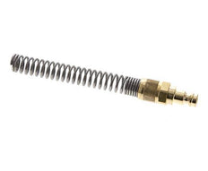 Latón DN 5 Tapón de acoplamiento de aire 6x8 mm Tuerca de unión Bend-Protect