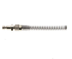 Nickel-plated Brass DN 5 Air Coupling Plug 4x6 mm Union Nut Bend-Protect [2 Pieces]