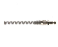 Nickel-plated Brass DN 5 Air Coupling Plug 4x6 mm Union Nut Bend-Protect [2 Pieces]