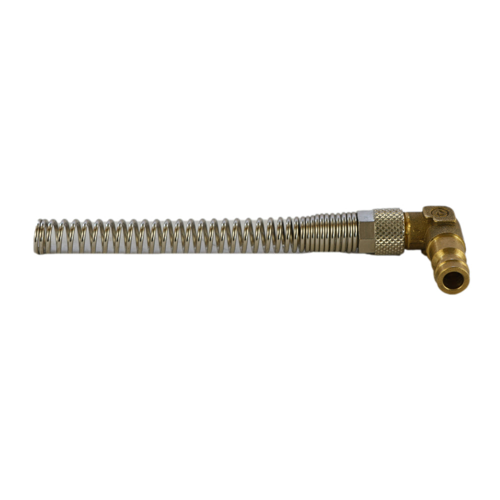 Brass DN 5 Air Coupling Plug 4x6 mm Union Nut Bend-Protect Angle [2 Pieces]