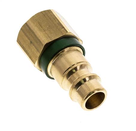 Acoplamiento de aire de latón DN 7.2 (Euro) con código verde G 1/4 pulgada hembra