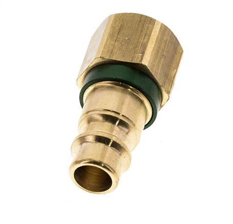 Acoplamiento de aire de latón DN 7.2 (Euro) con código verde G 1/4 pulgada hembra