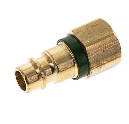 Acoplamiento de aire de latón DN 7.2 (Euro) con código verde G 1/4 pulgada hembra