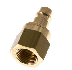 Brass DN 7.2 (Euro) Air Coupling Plug G 3/8 inch Female Double Shut-Off