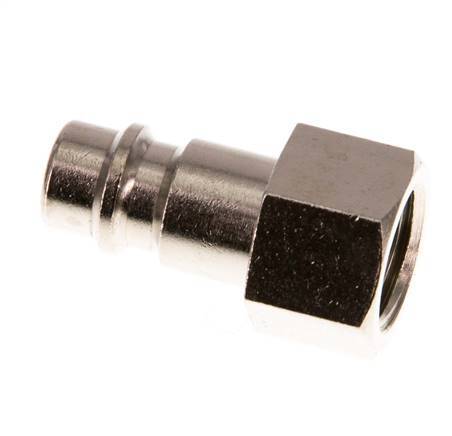 Nickel-plated Brass DN 7.2 (Euro) Air Coupling Plug G 1/4 inch Female [2 Pieces]