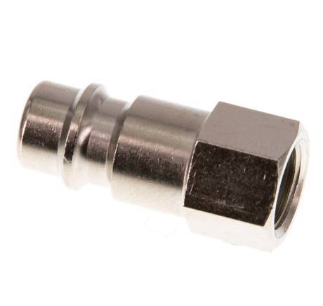 Nickel-plated Brass DN 7.2 (Euro) Air Coupling Plug G 1/8 inch Female [2 Pieces]