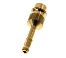Brass DN 7.2 (Euro) Air Coupling Plug 4 mm Hose Pillar [5 Pieces]