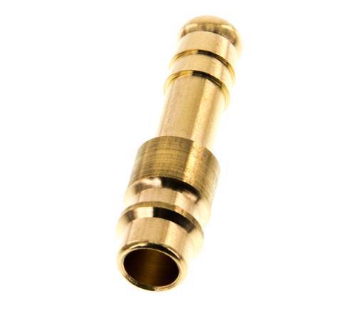 Brass DN 7.2 (Euro) Air Coupling Plug 8 mm Hose Pillar [5 Pieces]