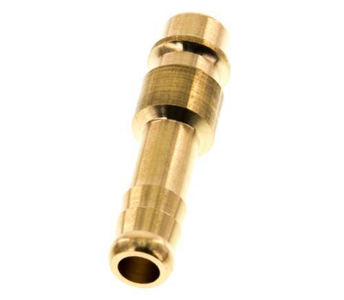 Brass DN 7.2 (Euro) Air Coupling Plug 8 mm Hose Pillar [5 Pieces]